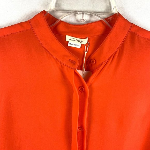 American Vintage Jamestown Silk Blouse Medium - Picture 2 of 10